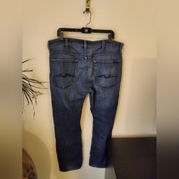 7 For All Mankind Men's Dark Wash Standard Jeans Size 38 Contemporary Denim - Picture 4 of 10
